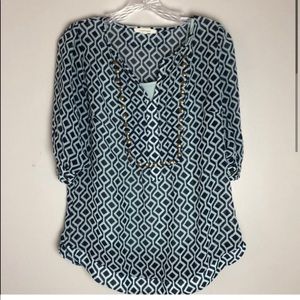 41 Hawthorne sheer blouse top